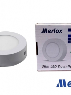 โคม DOWNLIGHT LED 6W ทรงกลม ชนิดติดลอย DL/WW MERLOX