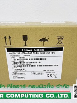 LENOVO 7XB7A00022, AULW - ThinkSystem 600GB 15K 12G SAS 512n 2.5in HDD
