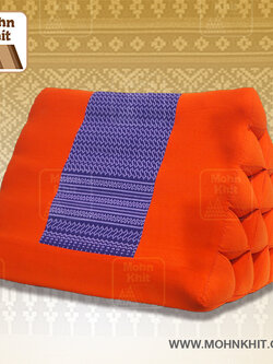 หมอนสามเหลี่ยม15ช่องเดี่ยวงานดีไซด์ 55cmx38cmx40cm// Thai Tri-angle Cotton kapok 100%Traditional Floor Cushions .