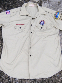 เสื้อลูกเสือแขนสั้น อเมริกา พร้อมอาร์มที่ระลึก