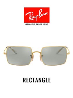 RayBan RB1969 Rectangle 001/W3 photo grey mirror grey