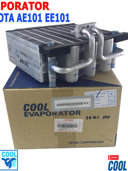 คอยล์เย็น โคโลล่า AE101 1995 - 2000 EVA0016 COOL GEAR รหัส TG447600-66704W EVAPORATOR TOYOTA COROLLA 1996 1997 1998 1999 รังผึ้ง อีวาโปเรเตอร์ ตู้แอร์ คอยเย็น พ.ศ. 2538 ถึง 2543 อะไหล่ แอร์ รถยนต์