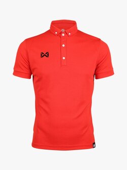POLO SPORT WARRIX ( วอริกซ์ ) WA-3315N RR เสื้อโปโลสปอร์ต เสื้อคอกปก สีแดง