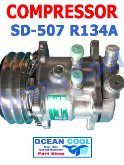 คอมเพรสเซอร์ SD507 สิงคโปร์ 12V COMPRESSOR R134A innotech sd 507 คอมแอร์รถยนต์ คอมแอร์ คอมเพลสเซอร์ COM0023