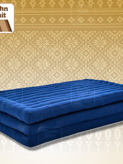 ที่นอนขิด 3 พับสีน้ำเงิน ขนาด 110x180x7Cm //Large 3 part mattresses Cotton, kapok