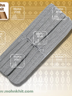 ที่นอนระนาดผ้าฝ้ายพื้นเมืองลายซิกแซก 100x200 Cm Thai Roll Up Floor Beds Mattress Kapok100%