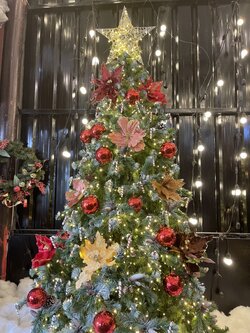 ต้นคริสต์มาสแต่งธีมสี