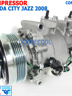 คอมเพลสเซอร์ ฮอนด้า ซิตี้ แจ๊ส 2008 - 2012 COM0099 Compressor For HONDA CITY JAZZ GE 2008 - 2012 1.5 2009 2010 2011 คอมแอร์ คอม คอมเพสเซอร์ อะไหล่แอร์ ซิตี๊ เเจ๊ส