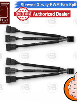 [CoolBlasterThai] Noctua NA-SC1 Sx2 Two Sleeved 3-way PWM Fan Splitter Cables ประกัน 6 ปี
