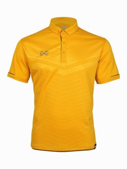 WARRIX (วอริกซ์) LAVIDA POLO ลิขสิทธิ์แท้ 100% เสื้อโปโลสปอร์ต สีเหลืองทอง