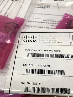 NEW, Cisco SFP-10G-SR-S= [TorCompTH Thailand - ขาย จำหน่าย ราคา] Cisco 10GBASE-SR SFP Module, Enterprise-Class Multimode