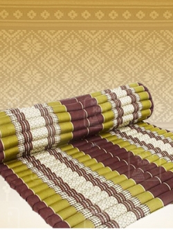 ที่นอนระนาดจัมโบ้ ที่นอนสุขภาพ ไม่ปวดหลัง 5ฟุต(150x180 Cm) //Wave mattresses Spa//Our traditional roll-up Thai Mattress is hand stuffed with natural kapok.