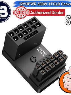 [CoolBlasterThai] Cable Management 16 Pin 12VHPWR ATX3.0 180 Degree Connector (STANDARD) BLACK