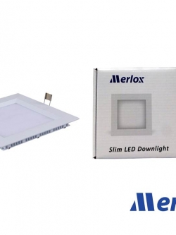 โคม DOWNLIGHT LED 6W ทรงเหลี่ยม ชนิดฝังฝ้า DL/WW MERLOX