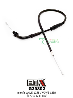 G29802สายเร่ง WAVE 125S / WAVE 125R [17910-KPH-880]