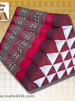 หมอนสามเหลี่ยม 21ช่องใหญ่ลายช้างไทย 60cmx80cmx50 cm // Big Triangle Thai Floor Cushions Traditional handmade 21 holes.