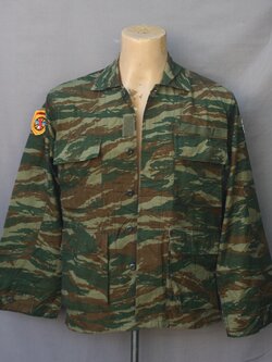 เสื้อทหาร Greek ผ้าตาราง ลาย second series of "lizard" camouflage