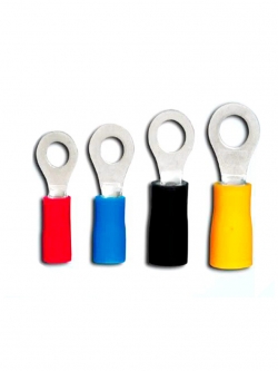 Terminal RVS 2-3.5 BLUE หางปลากลมหุ้ม (100 ตัว)