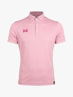 POLO SPORT WARRIX ( วอริกซ์ ) WA-3315N P1 เสื้อโปโลสปอร์ต เสื้อคอกปก สีชมพูจุฬา