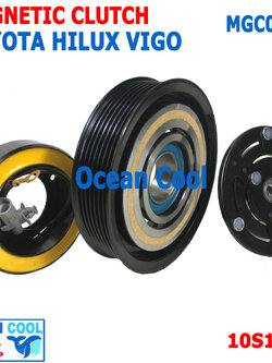 คลัชคอมแอร์ โตโยต้า ไฮลัก วีโก้ ดีเซล 10S11C 2004 - 2016 MGC0070 Compressor Clutch For Toyota Hilux VIGO หน้าคลัชคอมแอร์ มู่เล่คลัช ชุดคลัช 2005 2006 2007 2008 2009 2010 2011 2012 2013 2014 2015