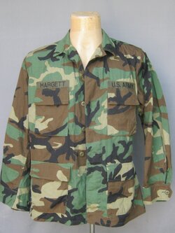 เสื้อ ลายพราง woodland ผ้าฝ้ายผสม Ripstop Medium Regular