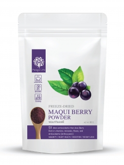 ผงมากิเบอร์รี่ สกัด Freeze Dry ยี่ห้อ Feaga Life 80 กรัม Maqui Berry Powder (ผงผัก ซุปเปอร์ฟู้ด) Superfood Powder