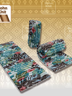 เสื่อระนาดลายฮาวาย 50x172Cm //Thai Roll Up Floor Beds Mattress Montera Hawaii pattern Kapok100%