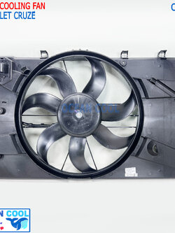 พัดลมหม้อน้ำเชฟโรเลต ครูซ Chevrolet Cruze 1.8 ปี 2010 - 18 CF0129 ใหมงานไต้หวัน เทียบคุณภาพดี Cooling Fan