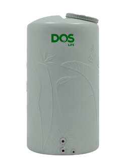 ถังเก็บน้ำ DOS Paradise Silver Combac HY-64/GG 500-2000L สีซิลเวอร์เกรย์