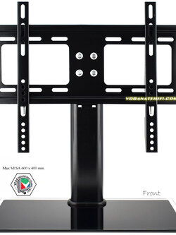 ODM-3755B Universal TV Stand Base+Wall Mount for 37 -55 inch LED TVs, Max VESA 600x400 mm., Weight Capacity 60 Kg.