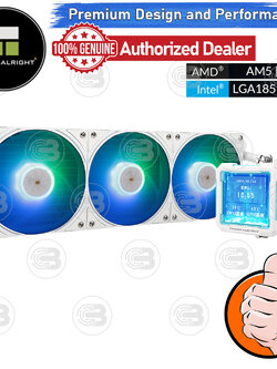 [CoolBlasterThai] Thermalright FROZEN WARFRAME PRO 360 ARGB WHITE AIO Liquid CPU Cooler (AM5/LGA1851 Ready) ประกัน 5 ปี