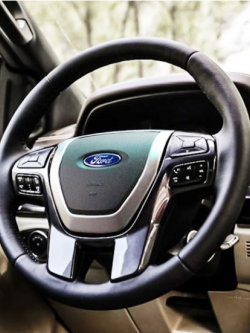 ครอบพวงมาลัยสีบรอนซ์เงิน