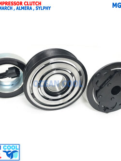 คลัชคอมแอร์ นิสสัน มาร์ช , อัลเมอร่า ซิวฟี่ MGC0045 ลูกปืน NACHI แท้ AC Compressor Clutch NISSAN MARCH , ALMERA sylphy คลัช คอม มู่เล่ หน้าคลัชคอมแอร์ ชุดมูเล่ย์คลัช