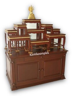 ตู้พระครึ่งท่อนพร้อมโต๊ะหมู่ 9 หน้า 8