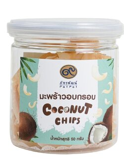 Exp. 25/10/68 มะพร้าวอบกรอบ (Coconut Chips)
