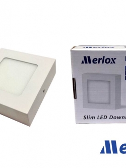 โคม DOWNLIGHT LED 6W ทรงเหลี่ยม ชนิดติดลอย DL/WW MERLOX