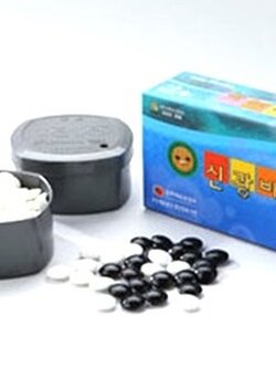 เม็ดหมากล้อมเซรามิกเกาหลีกล่องฟ้า