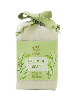สบู่น้ำนมข้าว (แบบก้อน) 200 กรัม