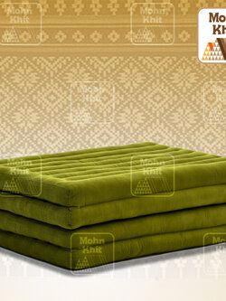 ที่นอนขิด 4 พับใหญ่สีพื้นเขียวใบตองอ่อน 80x180x7Cm , Thai Folding mattresses Our traditional Thai Mattress is hand stuffed with natural kapok.