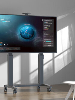 T100/A80 Premium ขาตั้งทีวี,จอ Interactive, Digital Signage ปรับยกขึ้น-ลงด้วยมอเตอร์ไฟฟ้าคู่ (Dual Motor) สำหรับจอภาพขนาด 60"-120" *ปรับก้ม-เงยไม่ได้, Max VESA 1000x600 mm., Weight Capacity 136.4 Kg. (*ไม่รวมจอ)