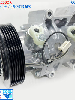 คอมแอร์ Mazda 2012 - 2014 COM0135 โฉม DE คาลโซนิค คอมเพรสเซอร์ แอร์ มาสด้า2 DE คอมแอร์รถยนต์ มาสด้า 2 คาลโซนิค Compressor Mazda2 Calsonic