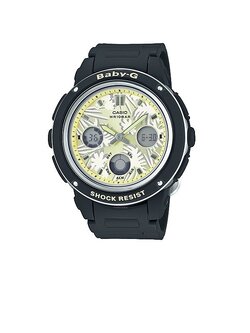 Casio Baby-G นาฬิกาข้อมือผู้หญิง สีดำ สายเรซิ่น รุ่น BGA-150F-1ADR