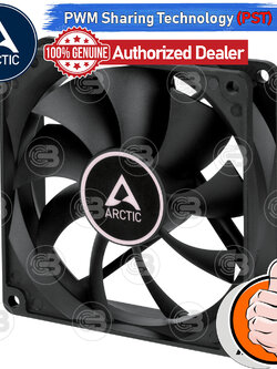 [CoolBlasterThai] ARCTIC F9 PWM PST BLACK (size 90 mm.) PC Fan Case ประกัน 6 ปี