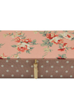 กล่องฝาพับลายดอกไม้ (กล่องอเนกประสงค์)