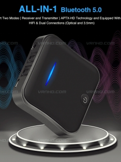 BT-B19 เครื่องรับ-ส่งสัญญาน Bluetooth V5.0 ชิป CSR8675 รองรับ APTX-HD High-Resolution Audio 24bit/48kHz Pure Digital Sound