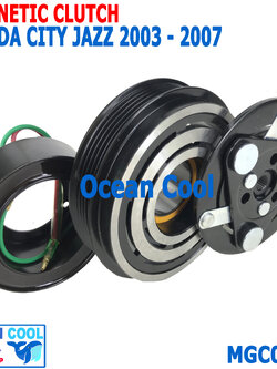 คลัชคอมแอร์ ฮอนด้า ซิตี้ 2002 - 2007 แจ๊ส 2003 - 2007 MGC0054 ลูกปืนมู่เล่ NSK แท้ Compressor Clutch Honda City JAZZ ชุดหน้าคลัชคอมแอร์ อะไหล่ แอร์ รถยนต์ โฉมแมลงสาบ โฉมGD 2004 2005 2006