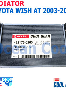 หม้อน้ำ โตโยต้า วิช 2003 - 2010 เกียร์ ออโต้ RD0045 Cool Gear รหัสสินค้า 422176-0260 Radiator Toyota WISH 2003 AUTO AT พ.ศ 2546 ถึง 2553 อะไหล่ รถยนต์ 2004 2005 2006 2007 2008 2009 2457 2548 2549 2550 2551 2552