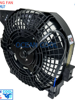 มอเตอร์พัดลม เป่าแผง อีซูซุ มิว7 โครงแบบเดิมกับของติดรถ Motor Cooling Fan ISUZU MU7 พัดลมไฟฟ้า ระบาย ความร้อน แผงแอร์ มอเตอร์พัดลมแอร์ CF0041 อะไหล่ แอร์ รถยนต์
