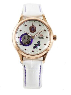Orient Limited Edition นาฬิกาผู้หญิง สายหนัง รุ่น FDB0A00AW0 Princess Anniversary - White