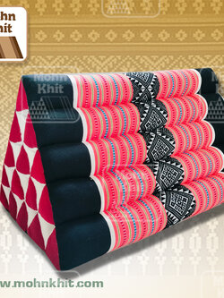 หมอนสามเหลี่ยมโบราณ ขนาด15ช่องเดี่ยวฝ้ายแท้ 55x40x40 cm //Ancient Pillow Thai progenitor rows kapok 100%Traditional Floor Cushion.